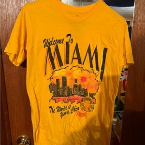 Ripple Junction Miami Graphic T-Shirt - Yellow